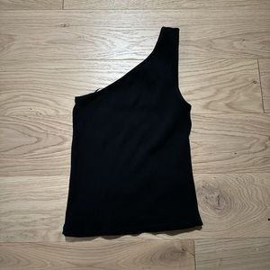 Urban Outfitters Black One Shoulder Top